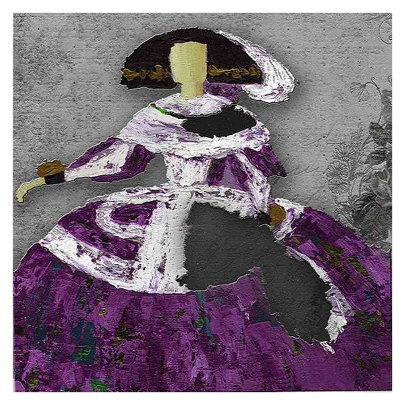 Arte moderno, Creativa Menina violeta decoración pared Meninas Modernas venta online